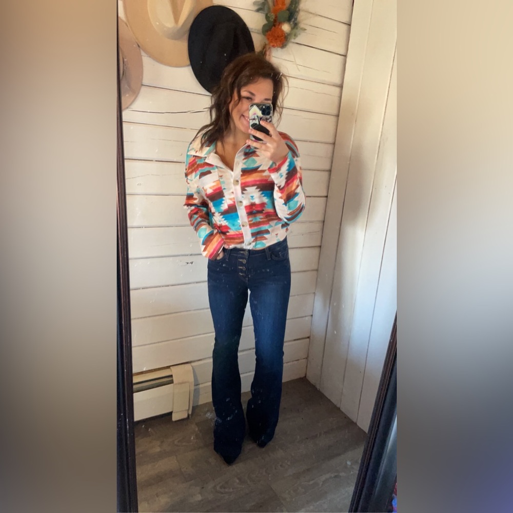 Aztec Western Button Up - Picture 2 of 2